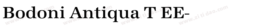 Bodoni Antiqua T EE字体转换